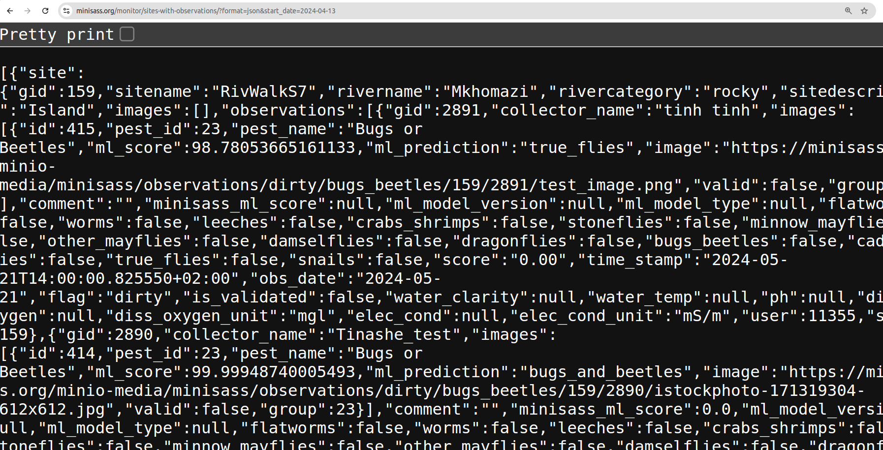 JSON Response