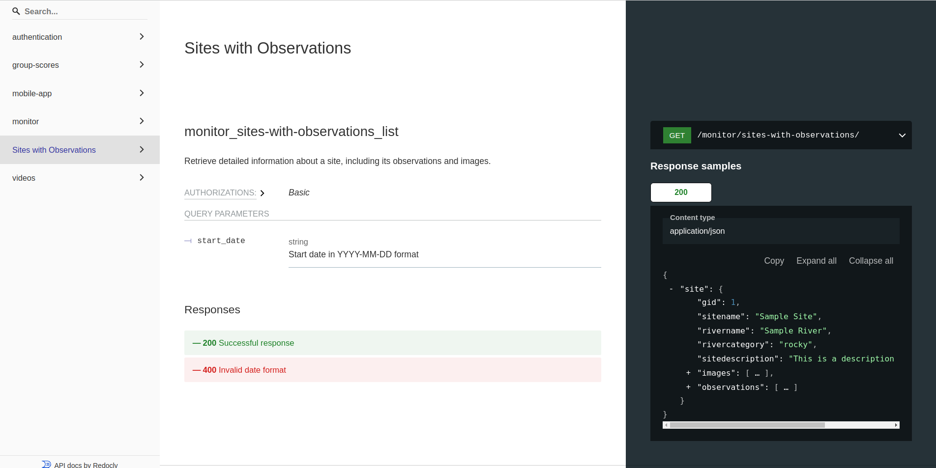Redoc Site