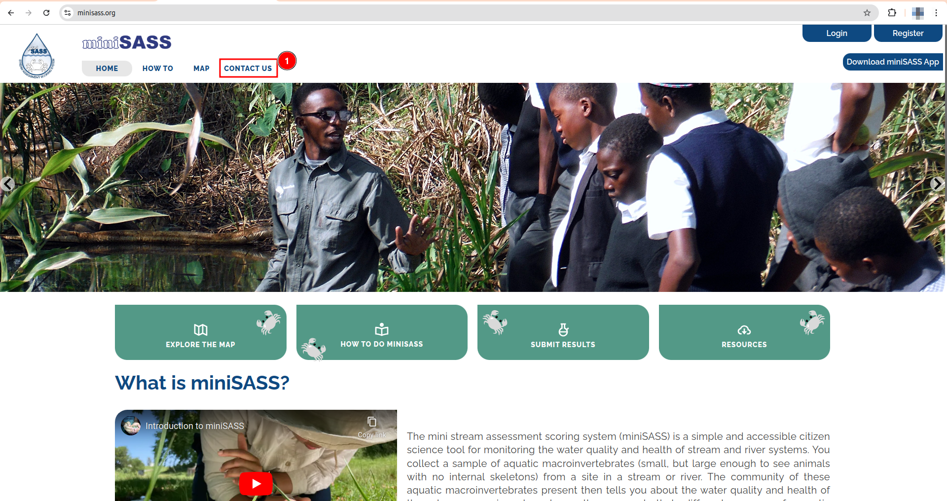 Minisass website